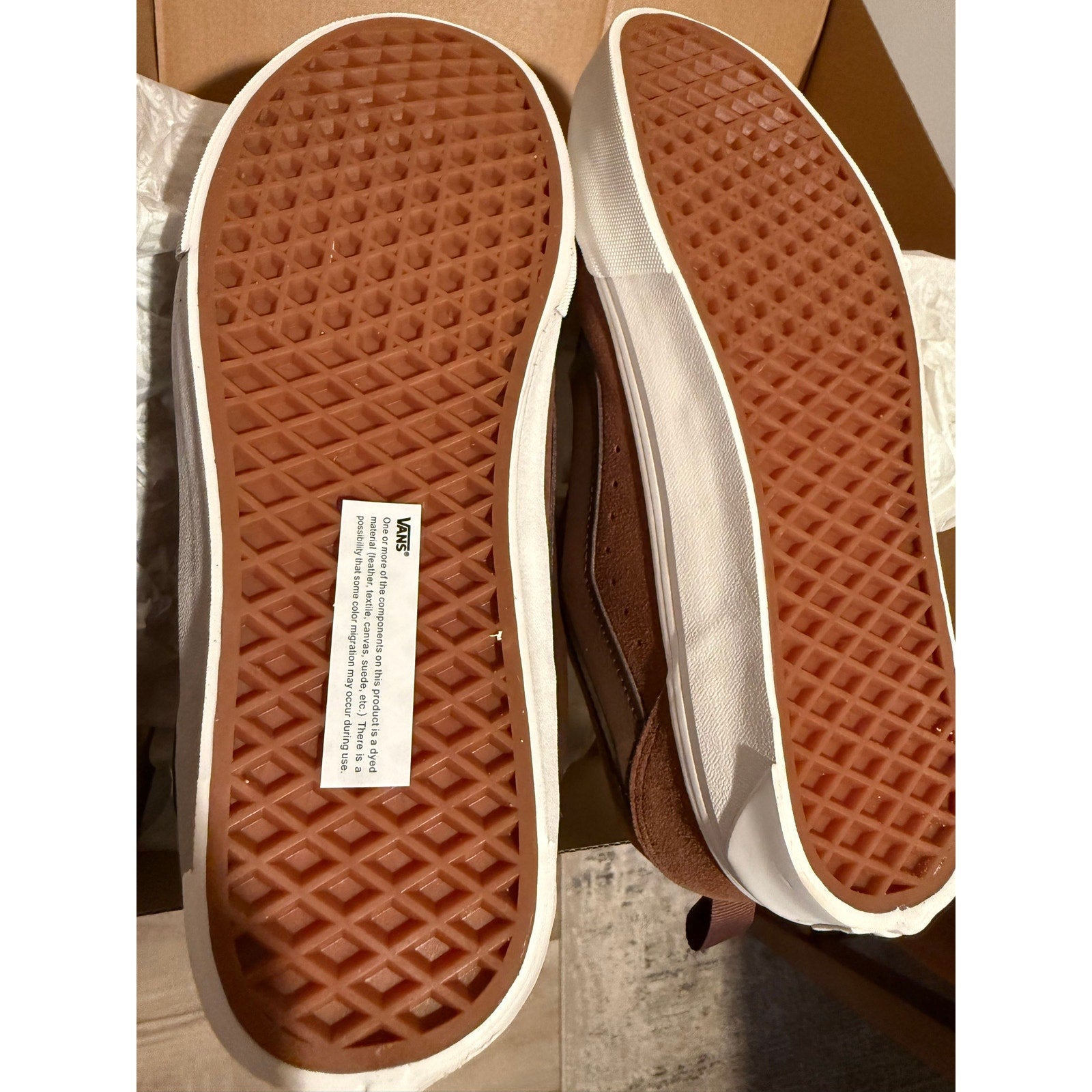 Vans Knu Skool Brown Suede Sneakers Men’s Size 10.5 VN000D6CDFM New With Box