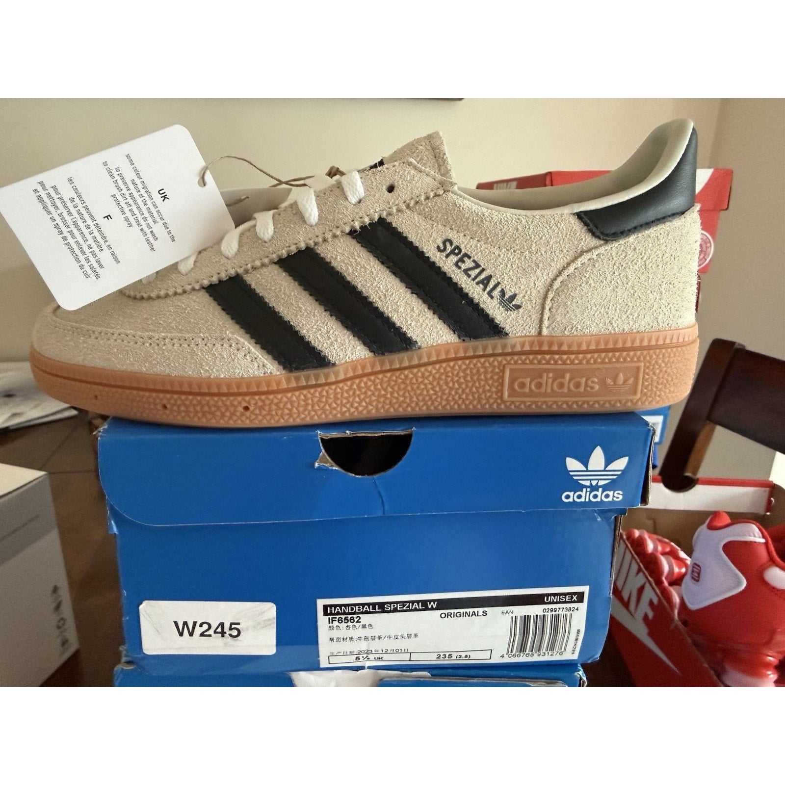 Hard to find adidas Samba XLG Carbon Grey brand new in box ID3912 8.5 m