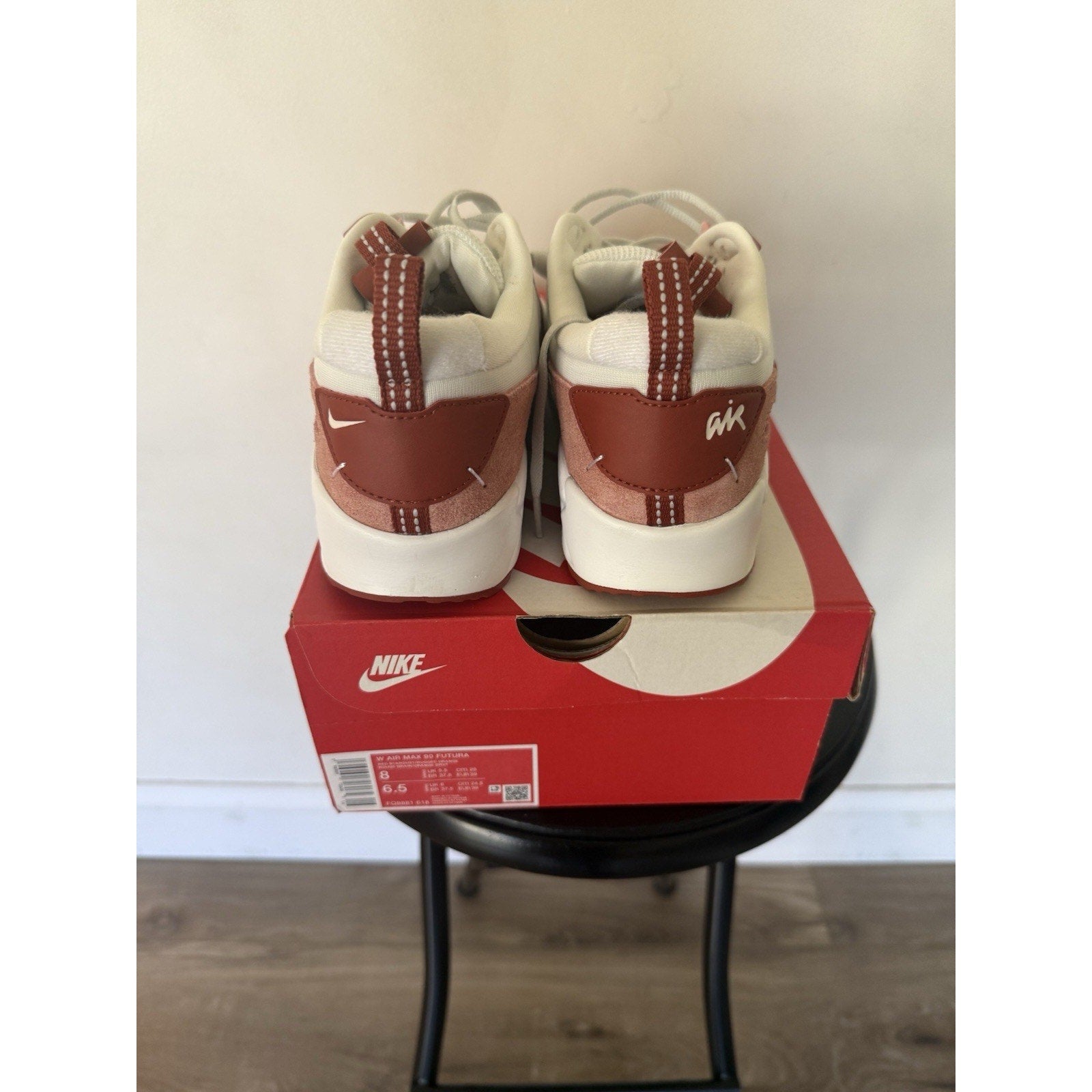 Nike Air Max 90 Futura Red Stardust Rugged Orange Women’s Size 8 NEB FQ8881-618