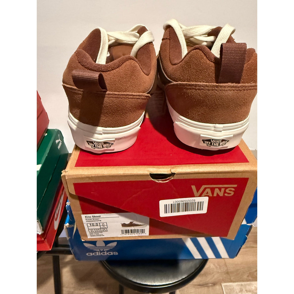 Vans Knu Skool Brown Suede Sneakers Men’s Size 10.5 VN000D6CDFM New With Box