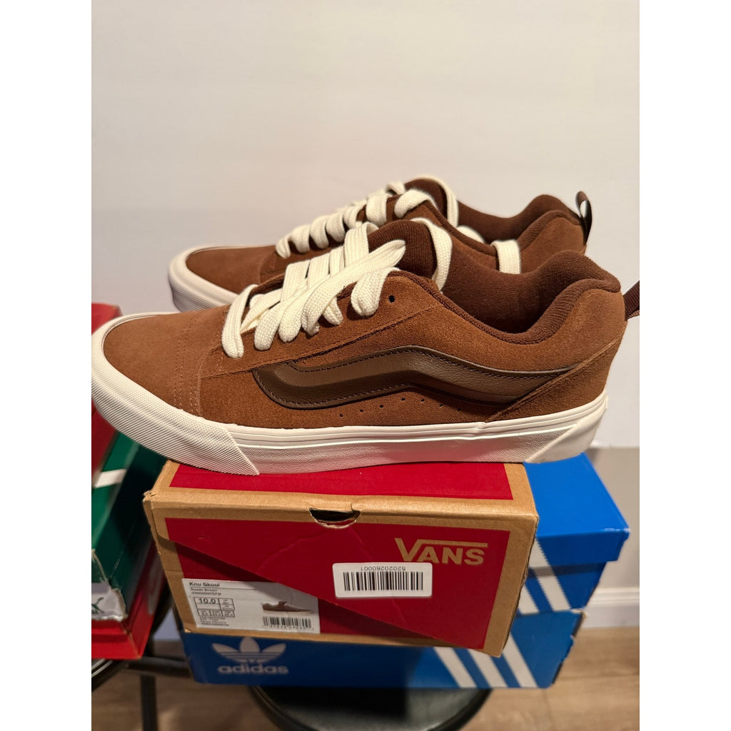 Vans Knu Skool Brown Suede Sneakers Men’s Size 10.5 VN000D6CDFM New With Box