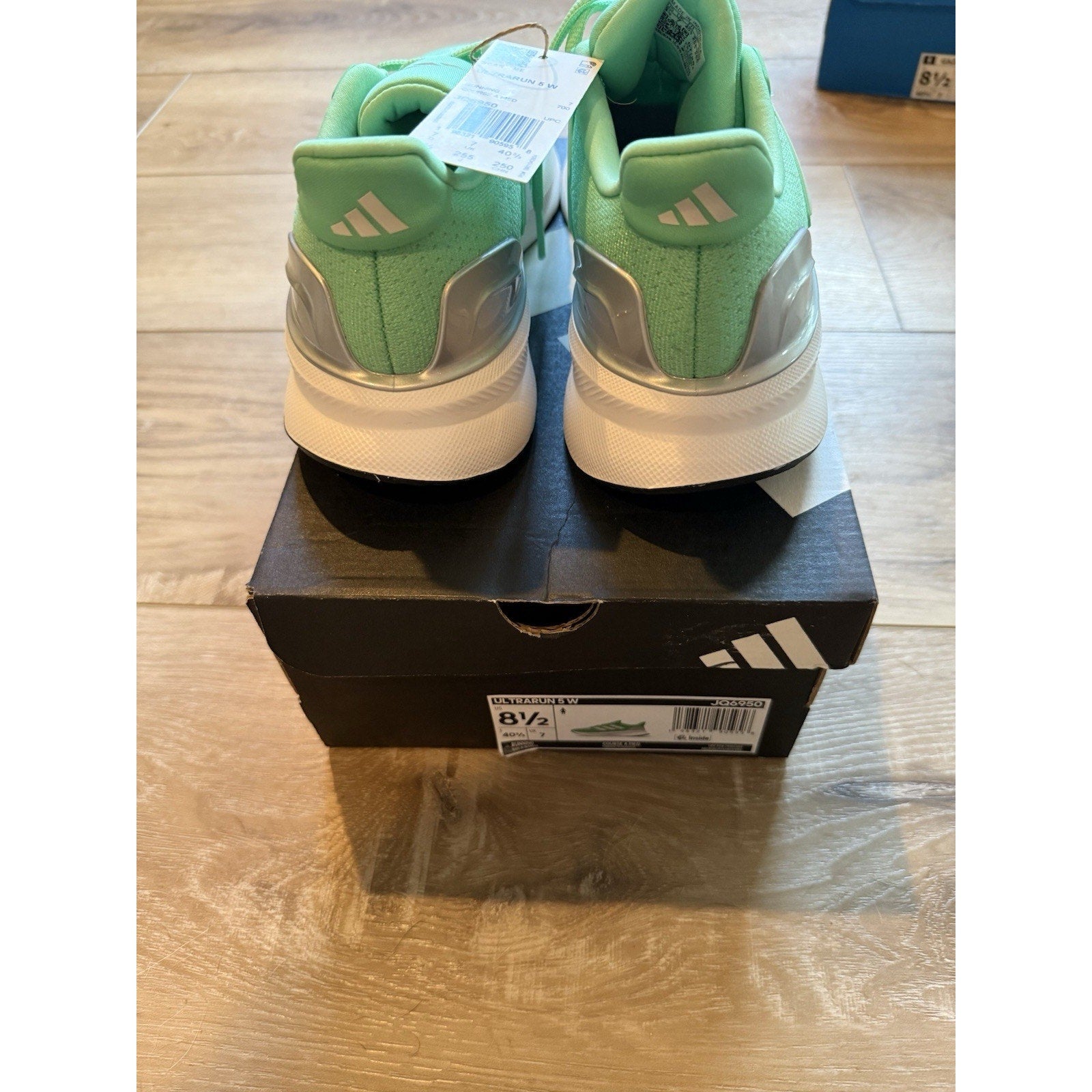 Size 8.5 - adidas Ultrarun 5 W Green Glow Dash Grey Core Black W