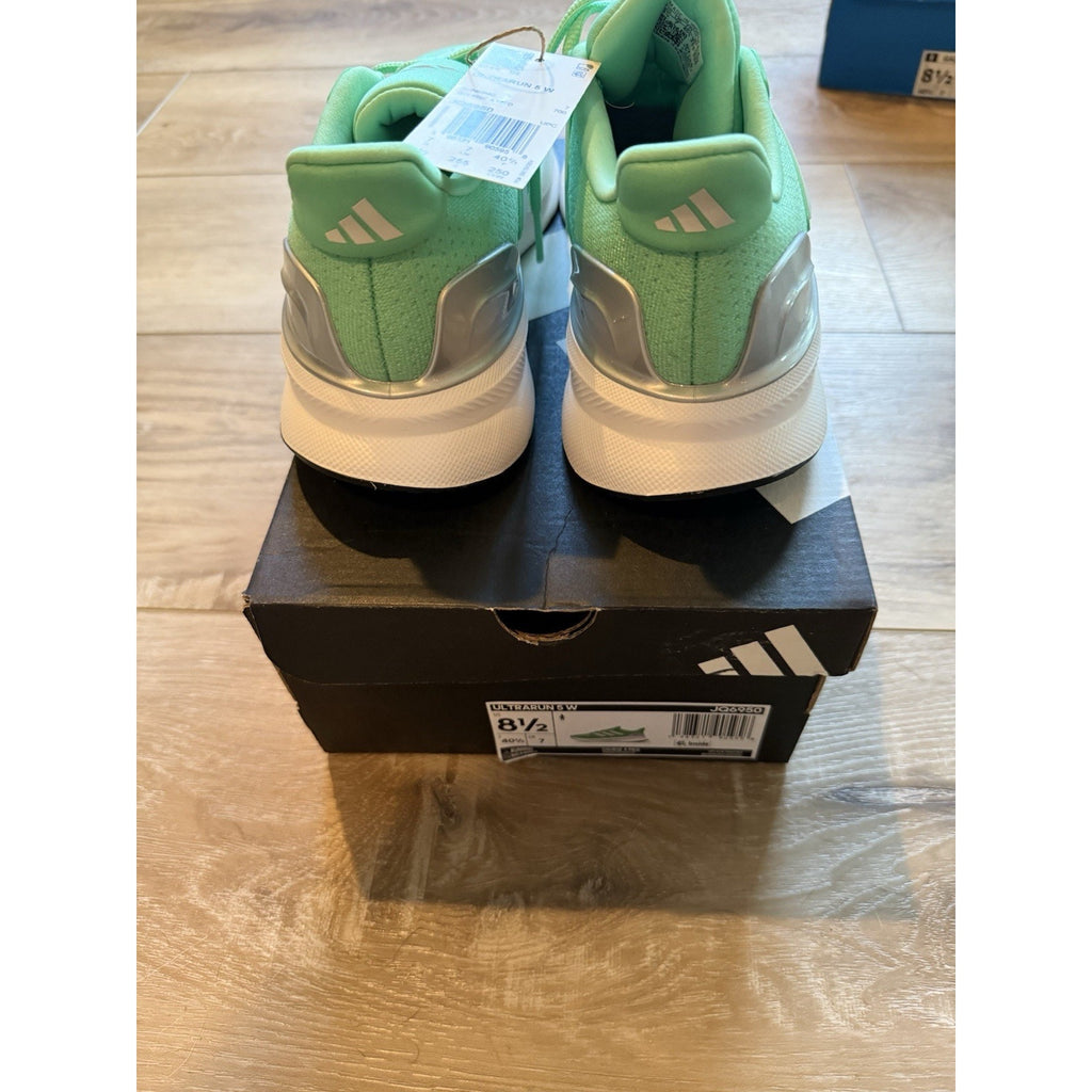 Size 8.5 - adidas Ultrarun 5 W Green Glow Dash Grey Core Black W