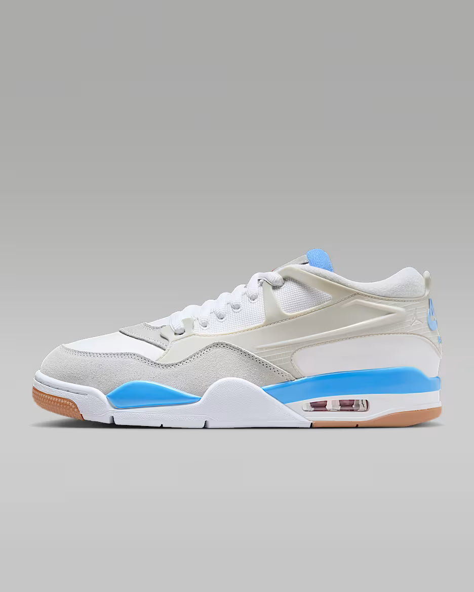 NIKE AIR JORDAN 4 RM WHITE UNIVERSITY BLUE GUM SOLE