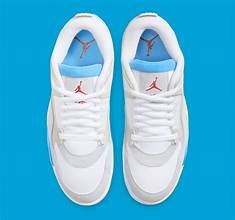 NIKE AIR JORDAN 4 RM WHITE UNIVERSITY BLUE GUM SOLE
