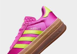 adidas Gazelle Bold Pink Lime Platform Gum Sole 🔥 Women’s Streetwear Sneaker