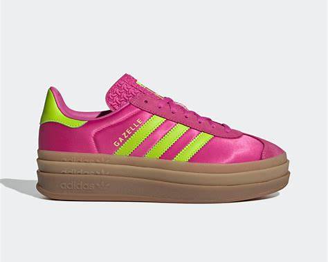 adidas Gazelle Bold Pink Lime Platform Gum Sole 🔥 Women’s Streetwear Sneaker