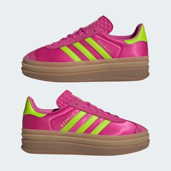 adidas Gazelle Bold Pink Lime Platform Gum Sole 🔥 Women’s Streetwear Sneaker