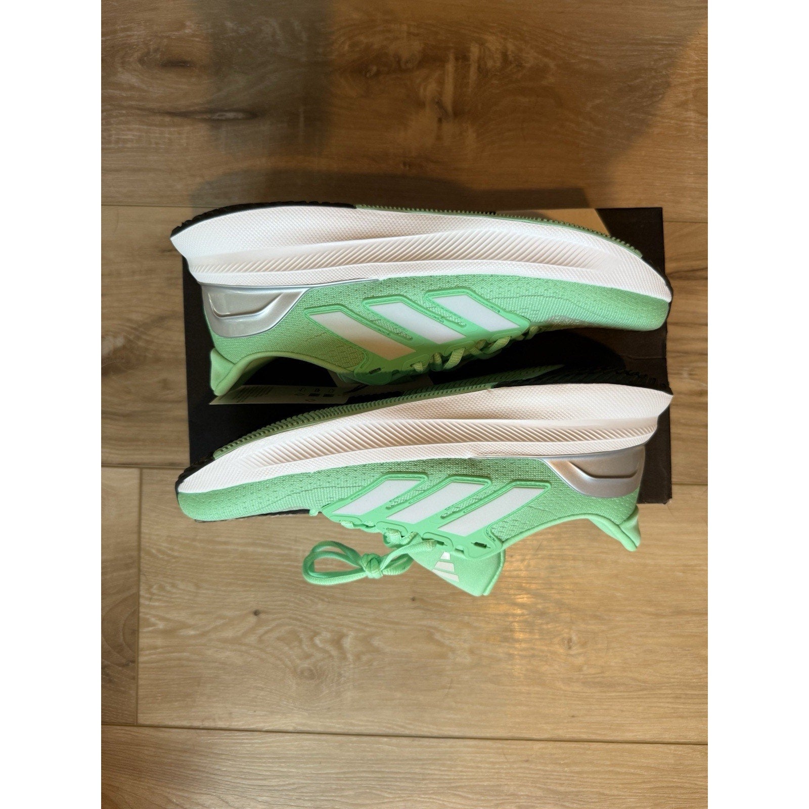 Size 8.5 - adidas Ultrarun 5 W Green Glow Dash Grey Core Black W