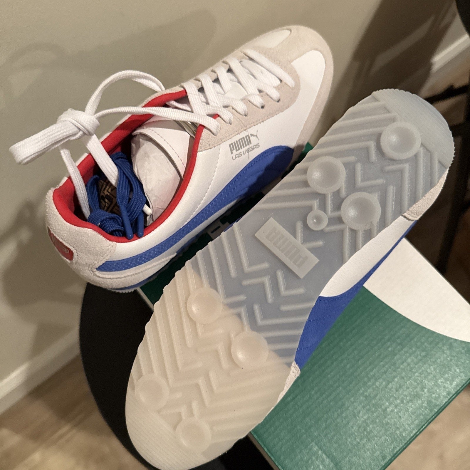 Puma Arizona Club Flagship White Blue Red – Women’s Size 8 – Brand New w/ Box