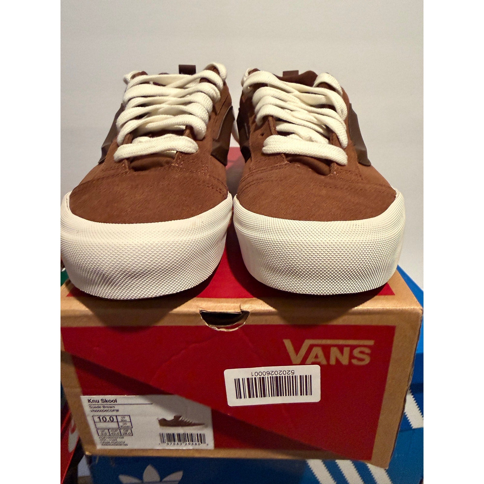 Vans Knu Skool Brown Suede Sneakers Men’s Size 10.5 VN000D6CDFM New With Box