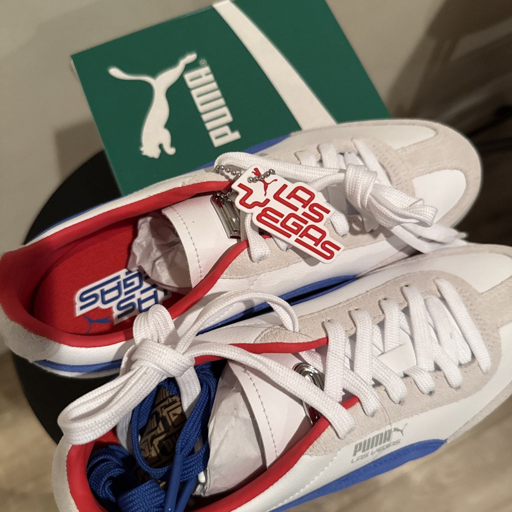Puma Arizona Club Flagship White Blue Red – Women’s Size 8 – Brand New w/ Box