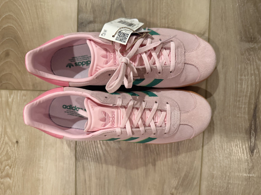 adidas Gazelle JP7128 Pink Green Gum Sole Women’s Size 7 🔥 Rare Colorway DS